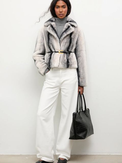 Answear.LAB kurtka kolor szary przejściowa