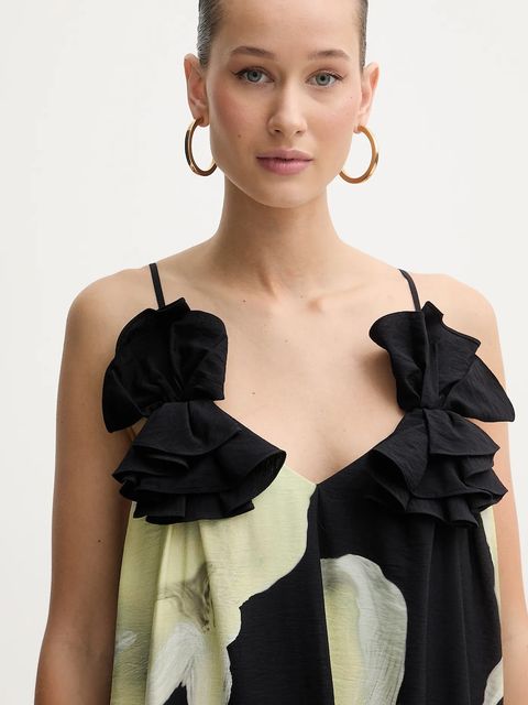 Stine Goya sukienka kolor czarny midi prosta SG-PS26-D207-2450