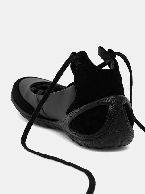 Ecco baleriny skórzane BIOM Lite Lace-Up