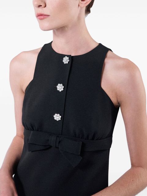 Prada sablé mini dress - Black