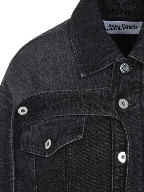 Jean Paul Gaultier belted denim jacket - Black - zdjęcie produktu nr 2