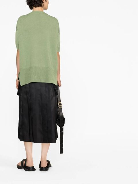 Jil Sander knitted cashmere top - Green