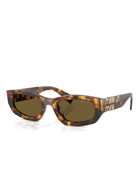 Miu Miu Eyewear rectangle-frame sunglasses - Brown - zdjęcie produktu nr 2