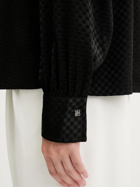 HUGO koszula damska kolor czarny regular z kołnierzykiem klasycznym 50543359 - zdjęcie produktu nr 2