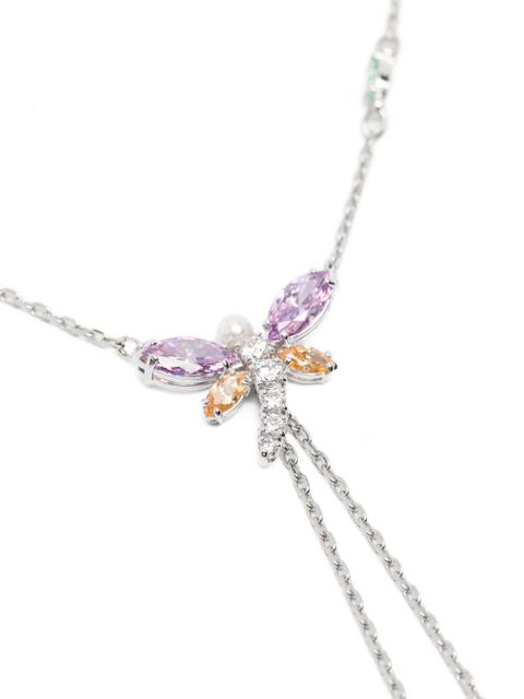 Swarovski x Ariana Grande crystal dragonfly necklace - Silver