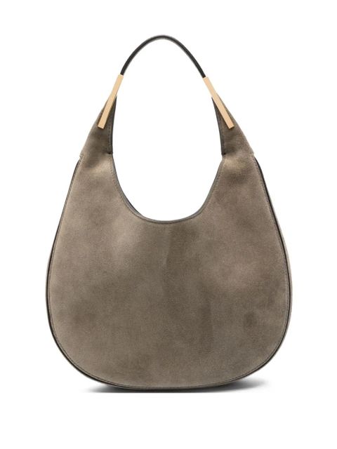 Savette small Florence suede top-handle shoulder bag - Brown - zdjęcie produktu nr 1
