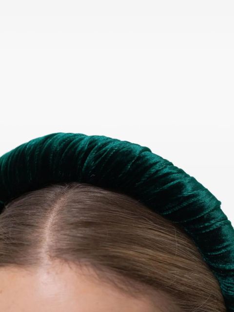 Jennifer Behr velvet irene headband - Green