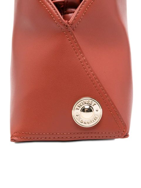 TWINSET logo-plaque tote bag - Brown