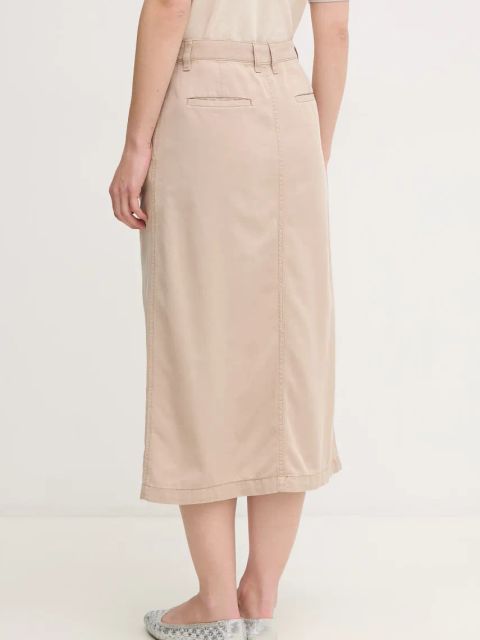 Tommy Hilfiger spódnica kolor beżowy mini prosta WW0WW44726