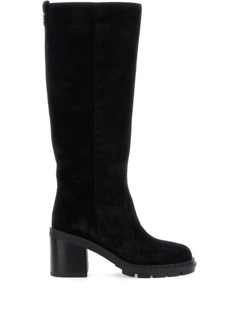 Casadei block-heel suede boots - Black - zdjęcie produktu nr 1