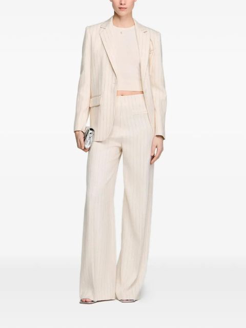 SANDRO striped palazzo pants - Neutrals - zdjęcie produktu nr 2
