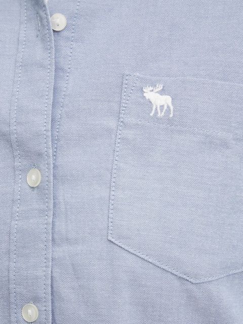 Abercrombie & Fitch koszula damska kolor niebieski regular z kołnierzykiem klasycznym KI140-4429