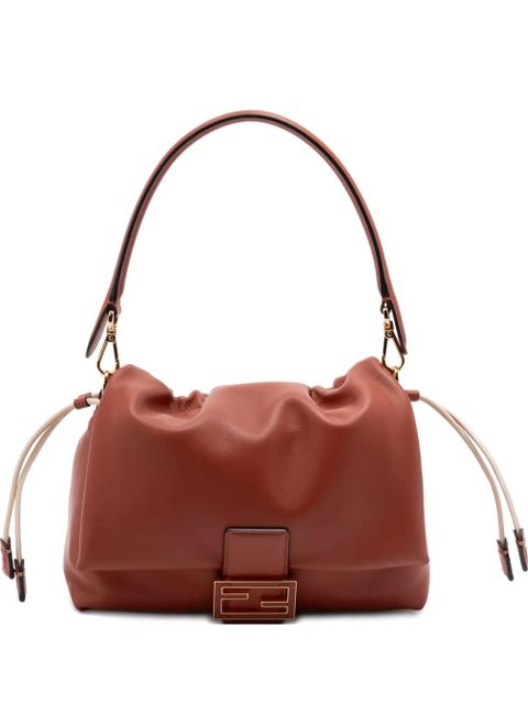 FENDI medium Mamma Baguette logo-plaque shoulder bag - Brown - zdjęcie produktu nr 1