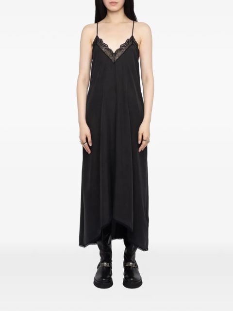 Zadig&Voltaire lace-trim midi dress - Black - zdjęcie produktu nr 1