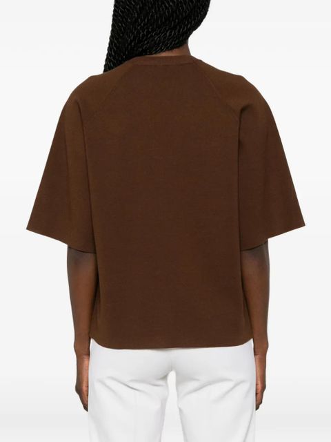 Max Mara Velo raglan-sleeve knitted sweater - Brown