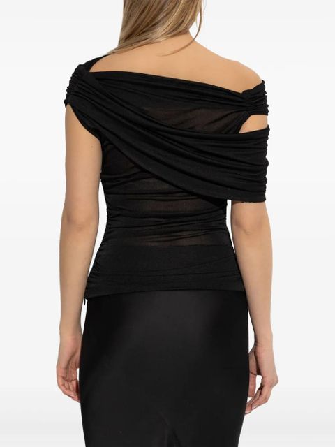 Blumarine draped top - Black