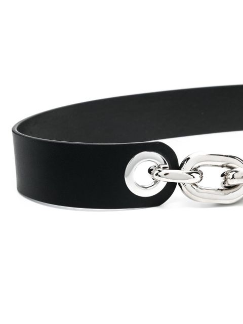 Rabanne logo chain-link belt - Black - zdjęcie produktu nr 2