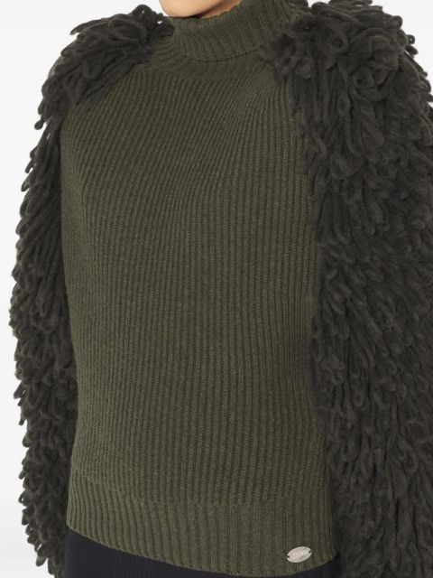 Jean Paul Gaultier The Bouclette high-neck wool sweater - Green