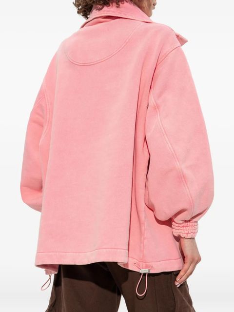 The Attico drawstring cotton jacket - Pink