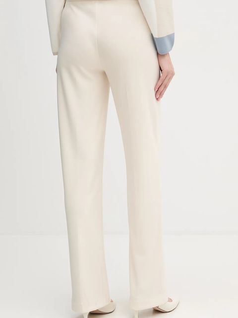 Joseph Ribkoff spodnie damskie kolor beżowy proste high waist 153088F25