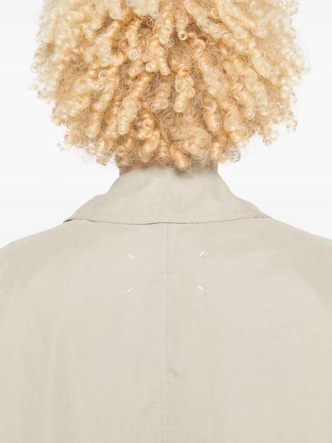 Maison Margiela four-stitch logo trench coat - Neutrals