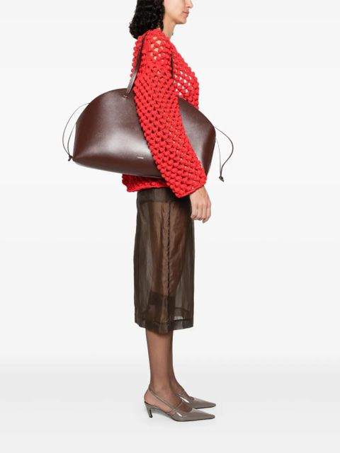 Jil Sander large Curve shoulder bag - Brown - zdjęcie produktu nr 2