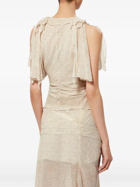 ISABEL MARANT Thanais ruffled blouse - Neutrals