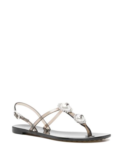 Casadei faux-pearl embellished sandals - White - zdjęcie produktu nr 2
