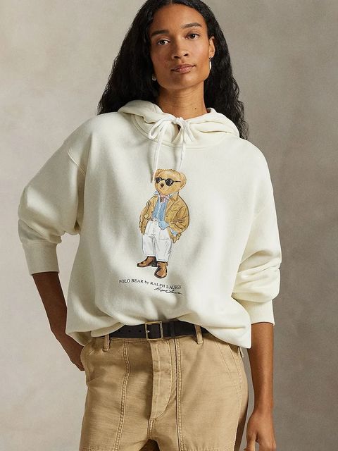 Polo Ralph Lauren bluza damska kolor beżowy z nadrukiem 211A96598 - zdjęcie produktu nr 1