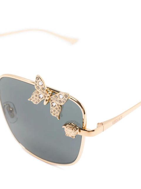 Versace Eyewear square-frame sunglasses - Gold