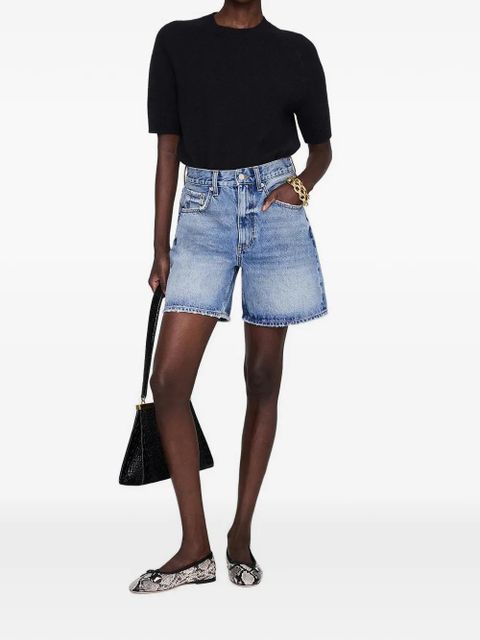 ANINE BING washed shorts - Blue - zdjęcie produktu nr 2