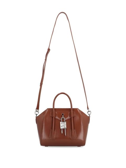 Givenchy mini Antigona Lock tote bag - Brown