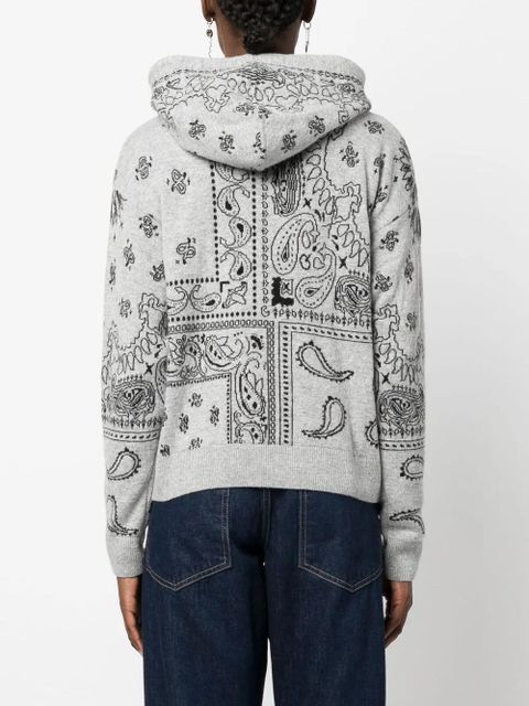 MC2 Saint Barth paisley-print pullover hoodie - Grey