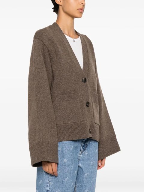 Axel Arigato Memory V-neck wool cardigan - Brown