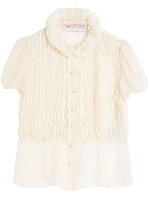 Valentino Garavani chiffon shirt - White