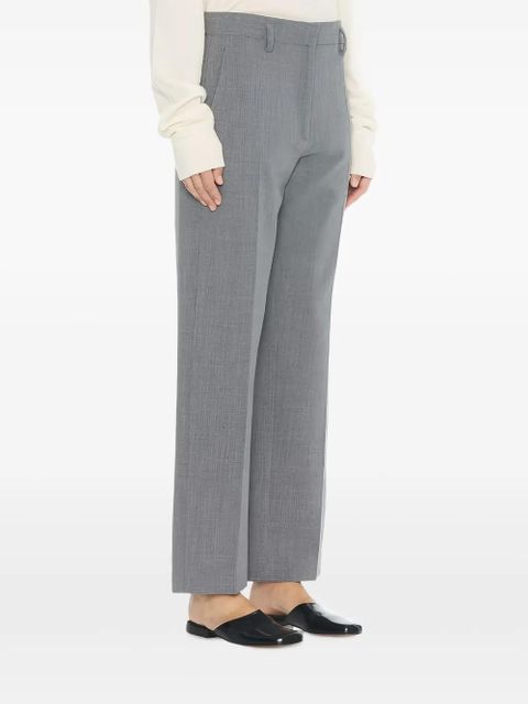 The Row wool zip trousers - Grey