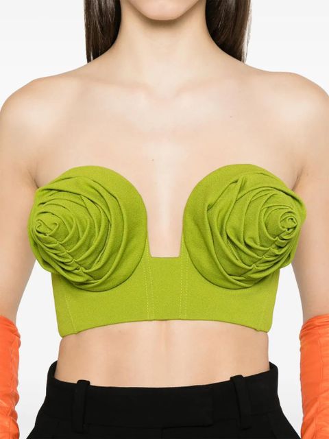 Jean Paul Gaultier conical-cup crop top - Green