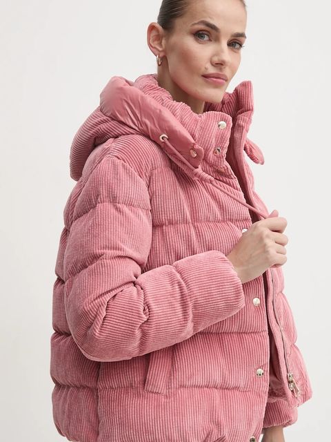 Geox kurtka damska kolor różowy zimowa W4628D-T3153-F8326