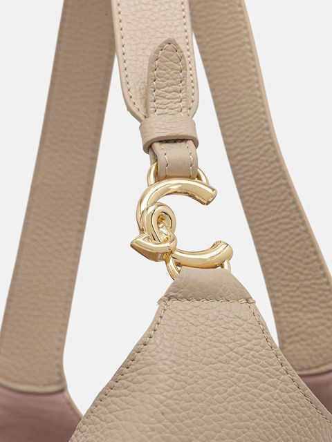 Coccinelle torebka skórzana kolor beżowy E1 SHA 11 01 01