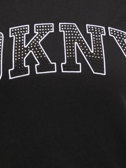 Dkny t-shirt bawełniany damski kolor czarny DP5T1250