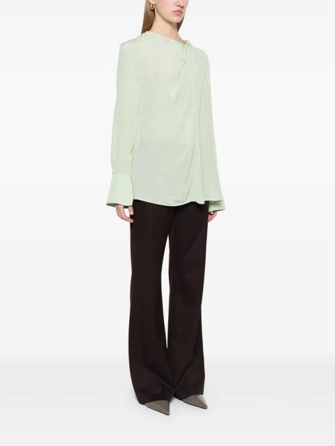 Victoria Beckham twist-detail blouse - Green