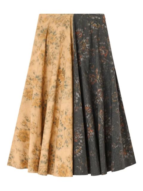 GANNI floral-print maxi skirt - Yellow - zdjęcie produktu nr 1