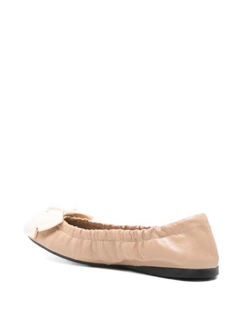 Prada bow-detail ballet flats - Neutrals