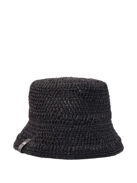 Weekend Max Mara woven sun hat - Black - zdjęcie produktu nr 2