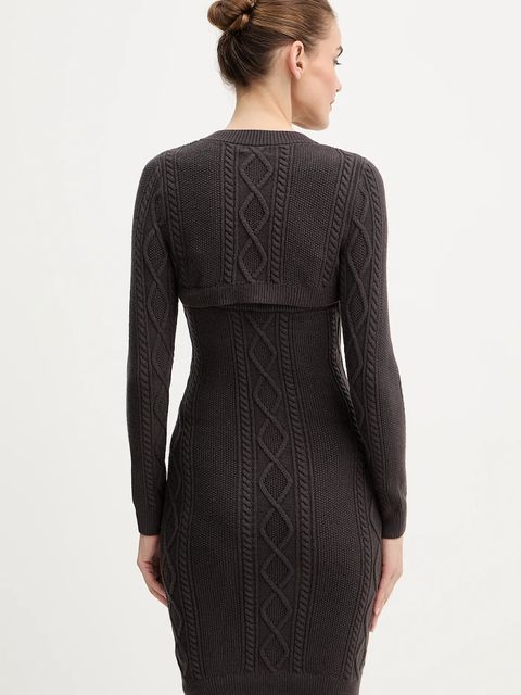 Guess sukienka DAPHNE kolor szary mini dopasowana W5BK61 Z2ZK2