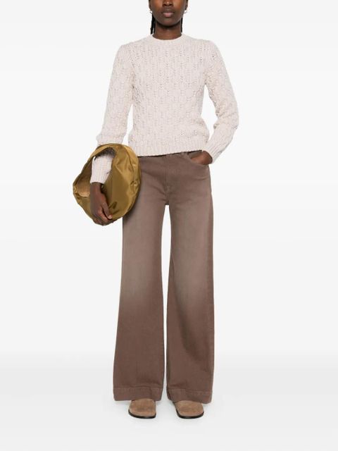 Moncler textured wool sweater - Neutrals - zdjęcie produktu nr 2