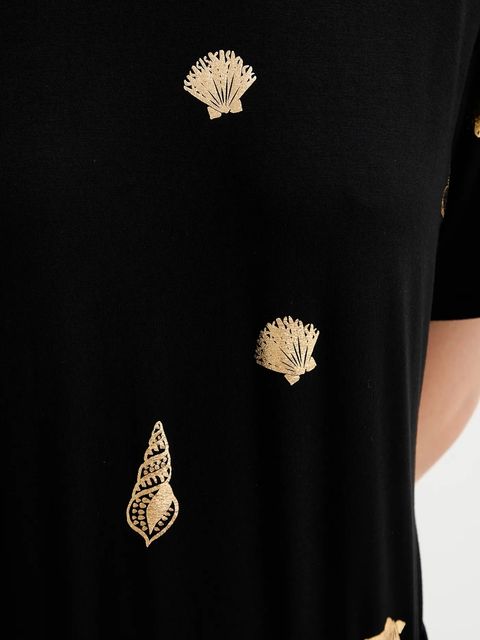 Never Fully Dressed sukienka Leia kolor czarny maxi prosta NFDDR2207