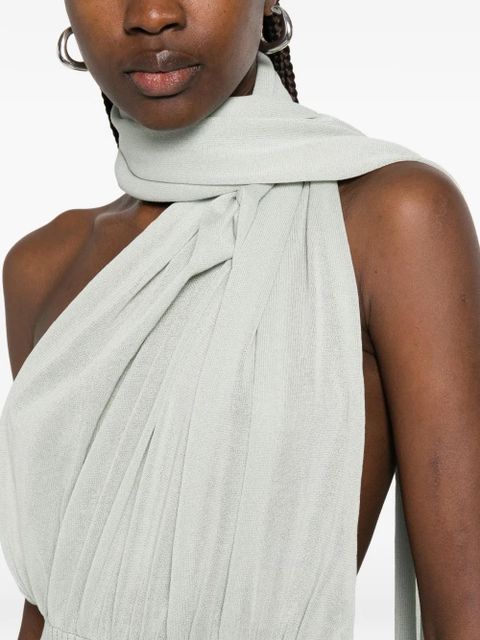 Aya Muse Thea scarf-detail mini dress - Green