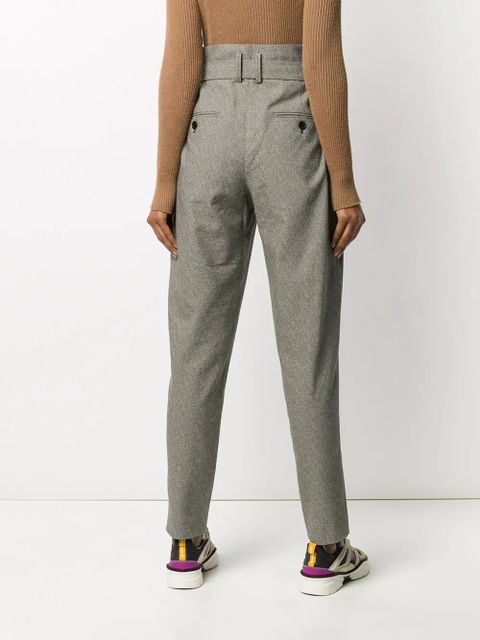 ISABEL MARANT Emilia high-waisted trousers - Grey