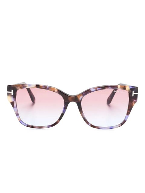 TOM FORD Eyewear Elsa wayfarer-frame sunglasses - Purple - zdjęcie produktu nr 1